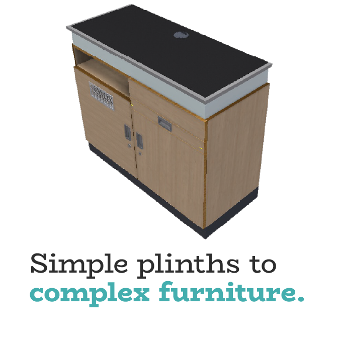Simple plinths to complex furniture